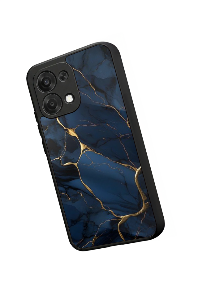 Oppo A6 Pro Uyumlu Mermer Marble Tasarımlı Glossy Premium Kılıf