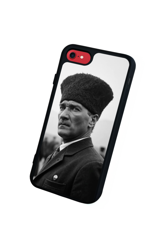 iPhone 8 Uyumlu Mustafa Kemal Ataturk Tasarımlı Glossy Premium Kılıf
