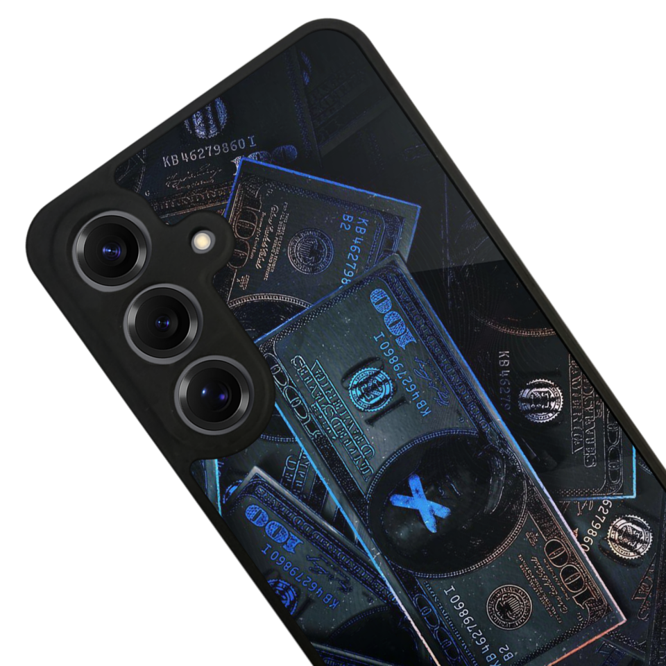Samsung Galaxy S25 Uyumlu Para Tasarımlı Glossy Premium Kılıf