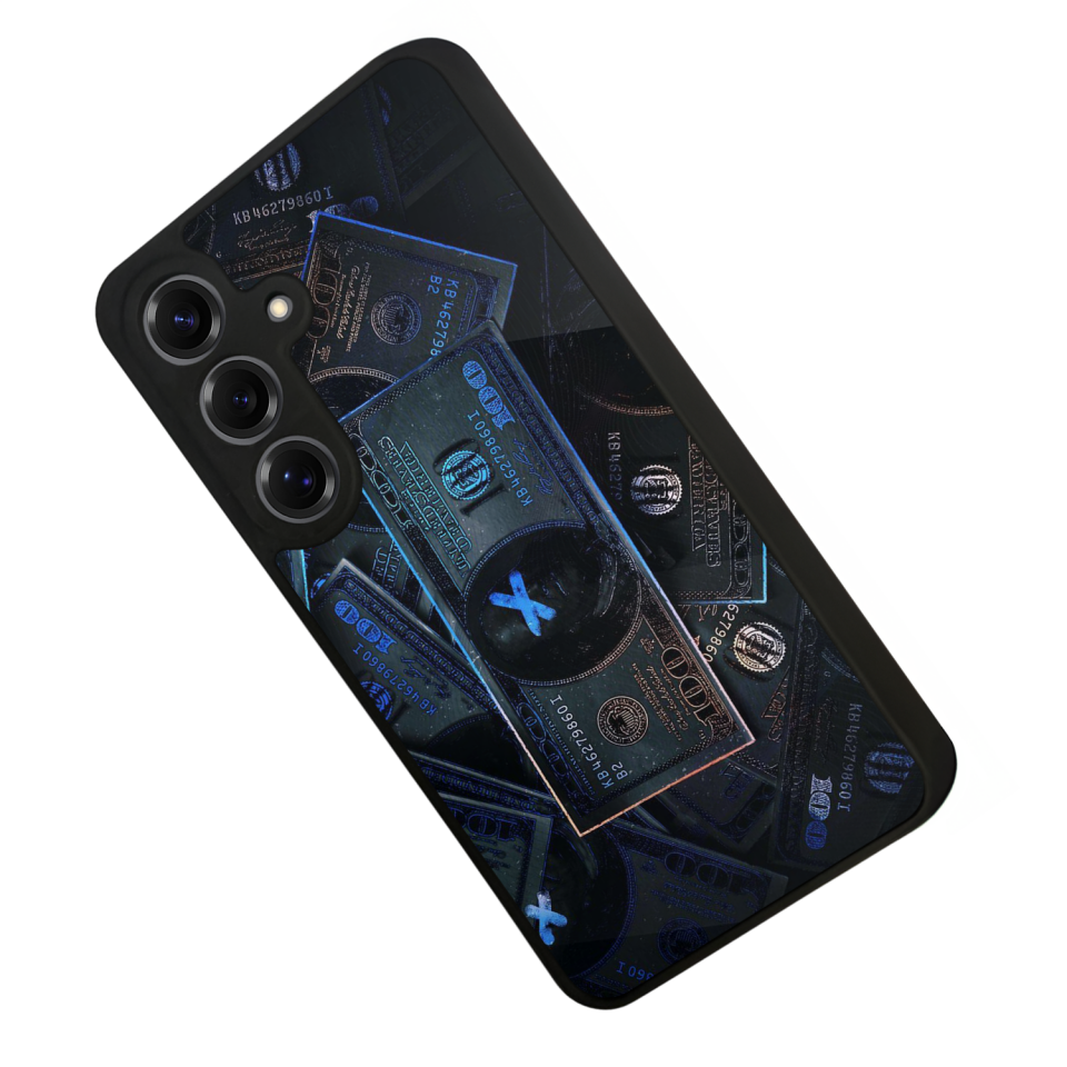 Samsung Galaxy S25 Uyumlu Para Tasarımlı Glossy Premium Kılıf