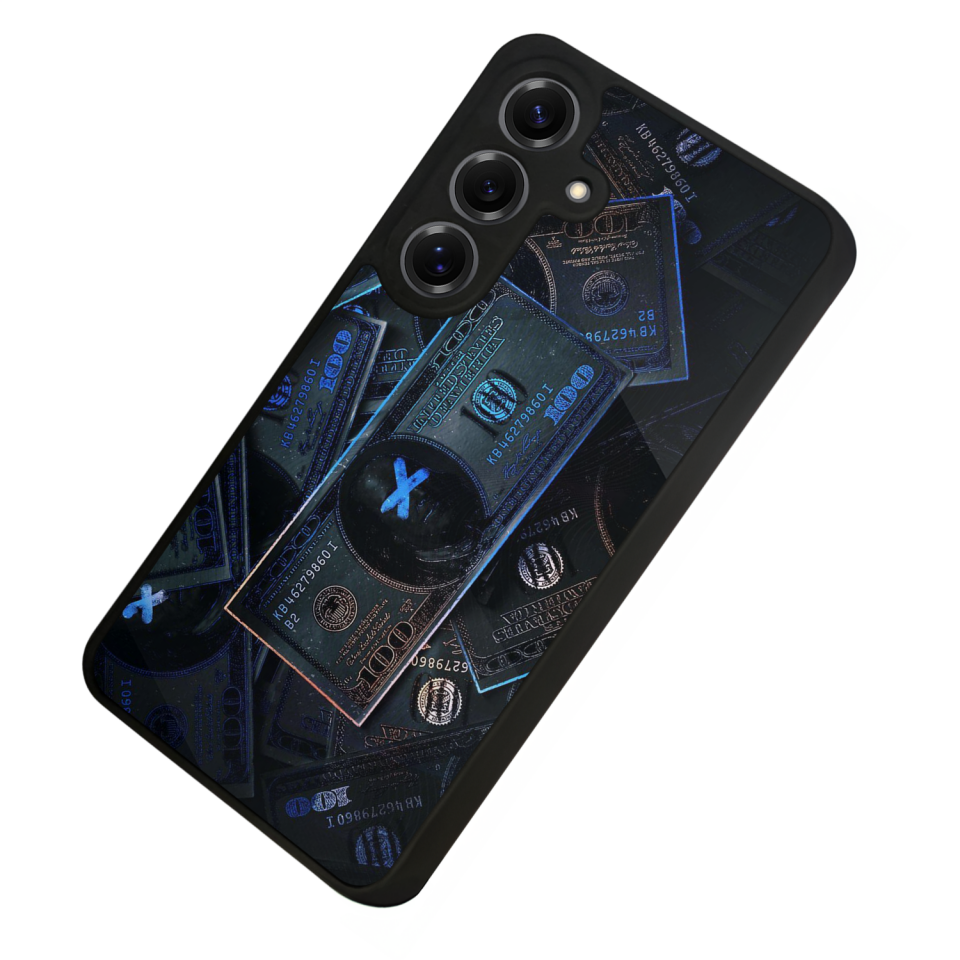 Samsung Galaxy S25 Uyumlu Para Tasarımlı Glossy Premium Kılıf