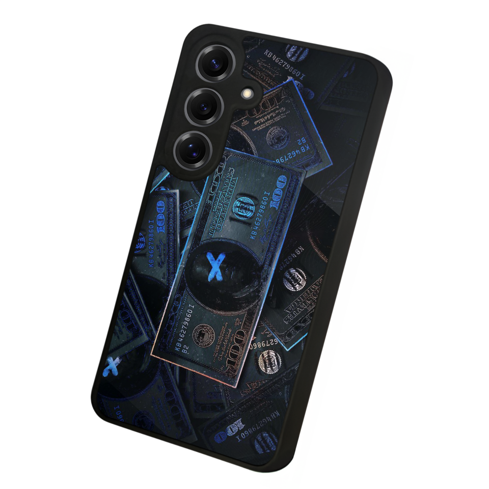 Samsung Galaxy S25 Uyumlu Para Tasarımlı Glossy Premium Kılıf