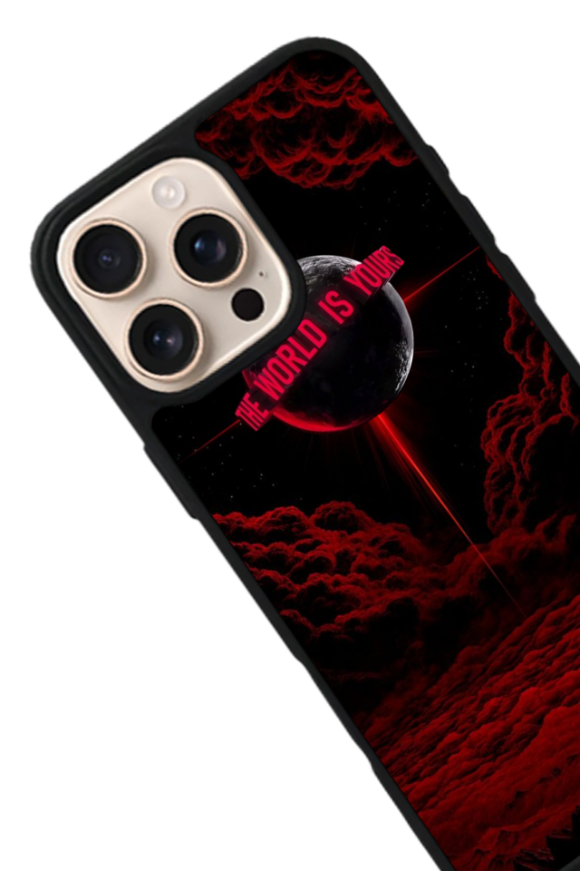 iPhone 15 Pro Uyumlu Scarface Tasarımlı Glossy Premium Kılıf