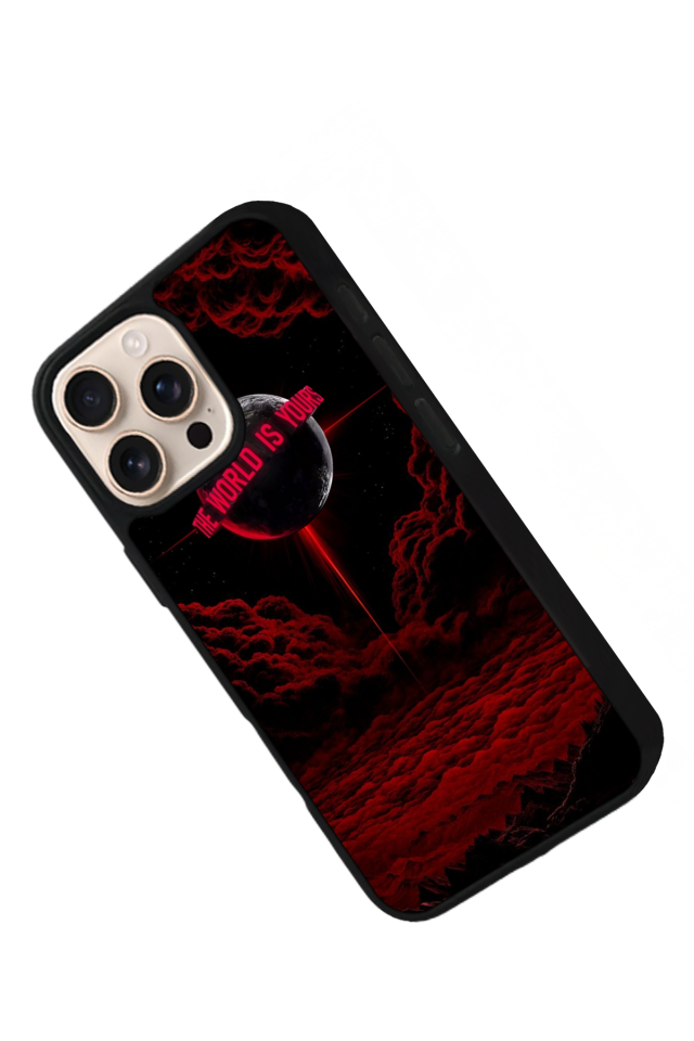 iPhone 15 Pro Uyumlu Scarface Tasarımlı Glossy Premium Kılıf