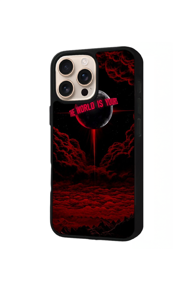 iPhone 15 Pro Uyumlu Scarface Tasarımlı Glossy Premium Kılıf
