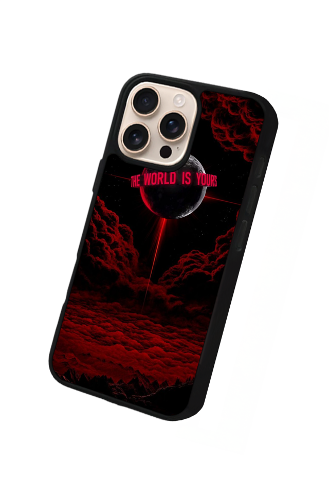 iPhone 15 Pro Uyumlu Scarface Tasarımlı Glossy Premium Kılıf