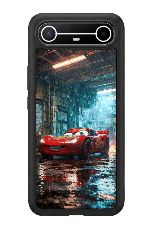 Tecno Spark Slim 5G Uyumlu Şimsek McQueen Tasarımlı Glossy Premium Kılıf