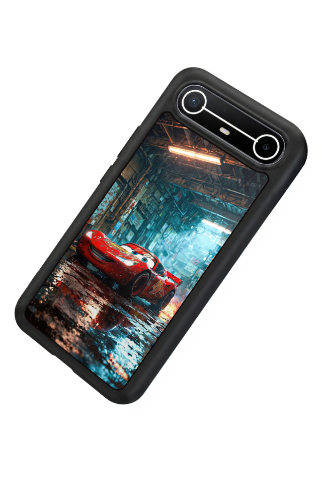Tecno Spark Slim 5G Uyumlu Şimsek McQueen Tasarımlı Glossy Premium Kılıf