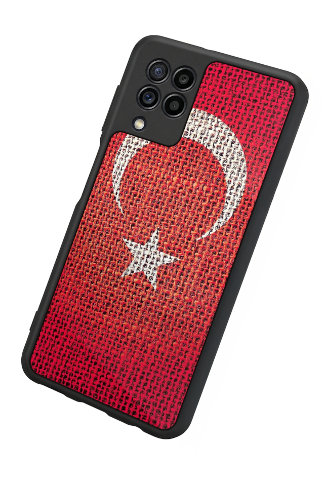 Samsung Galaxy M32 Uyumlu Türk Bayragi Tasarımlı Glossy Premium Kılıf