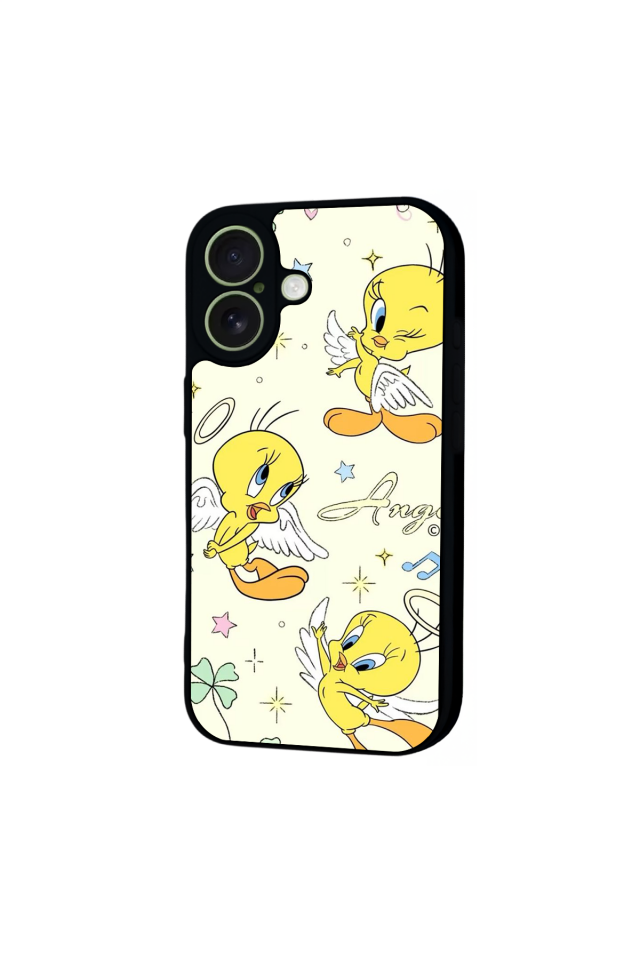 iPhone 17 Uyumlu Tweety Tasarımlı Glossy Premium Kılıf