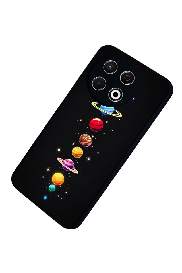 Tecno Spark 30 Pro Uyumlu Uzay Tasarımlı Glossy Premium Kılıf