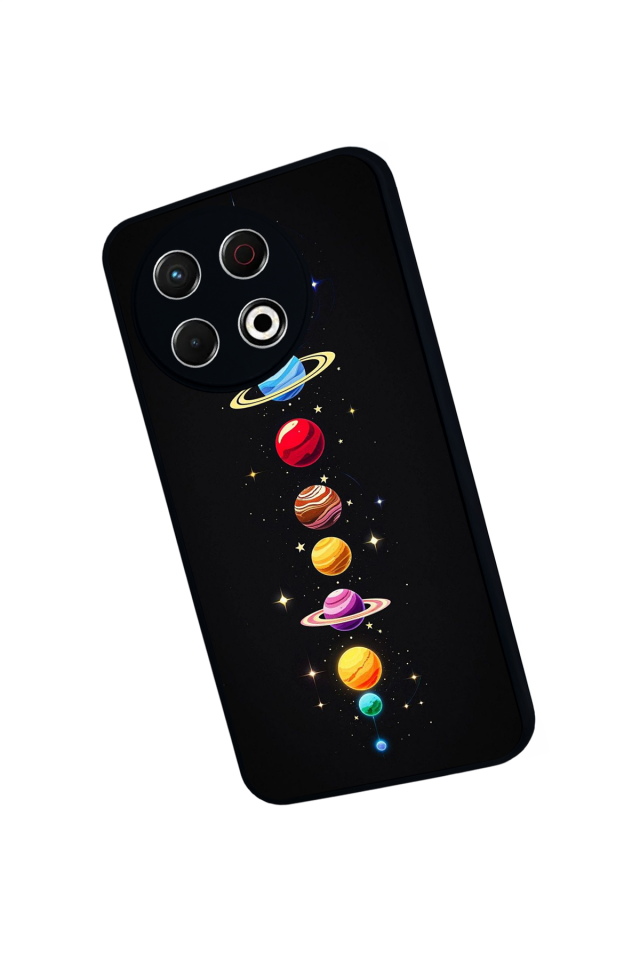 Tecno Spark 30 Pro Uyumlu Uzay Tasarımlı Glossy Premium Kılıf