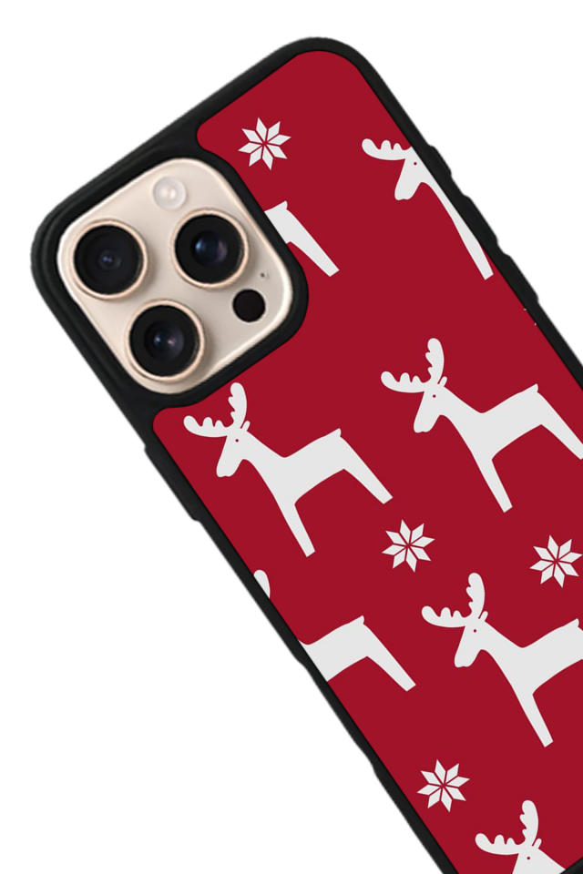 iPhone 15 Pro Max Uyumlu Yilbasi Christmas Tasarımlı Glossy Premium Kılıf