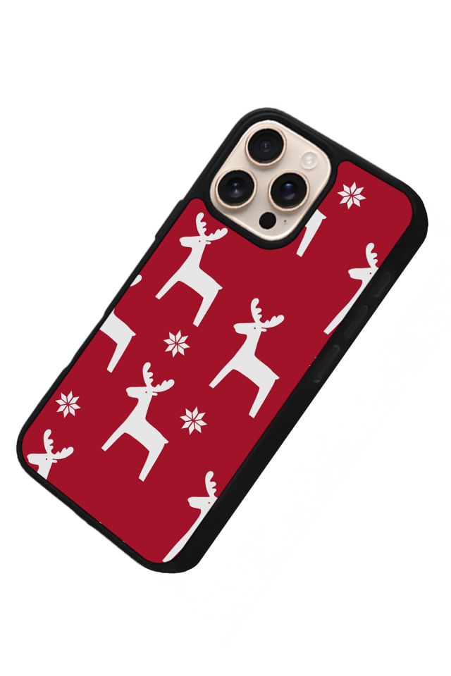 iPhone 15 Pro Max Uyumlu Yilbasi Christmas Tasarımlı Glossy Premium Kılıf