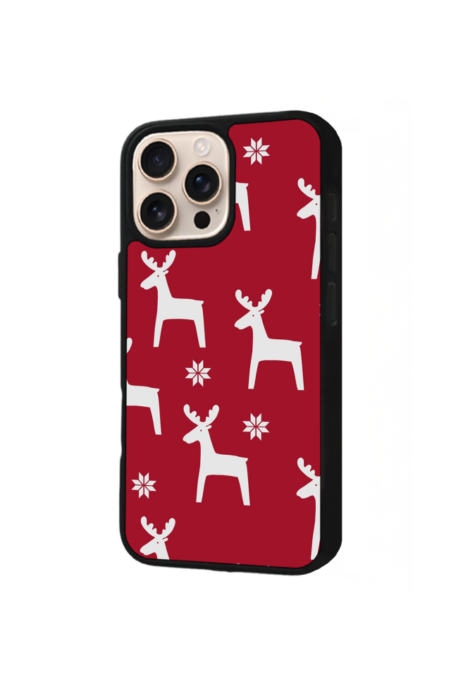 iPhone 15 Pro Max Uyumlu Yilbasi Christmas Tasarımlı Glossy Premium Kılıf