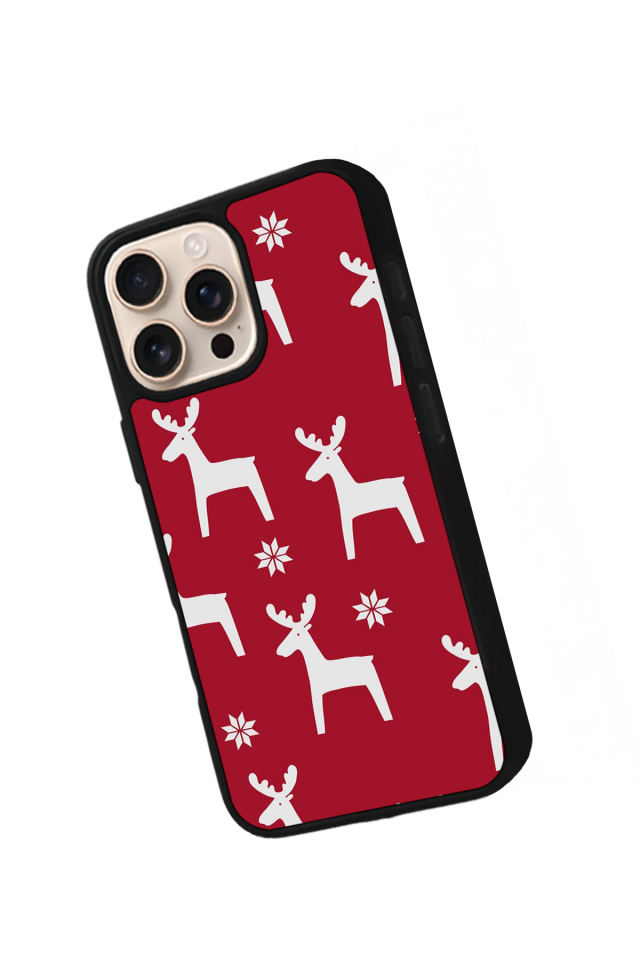 iPhone 15 Pro Max Uyumlu Yilbasi Christmas Tasarımlı Glossy Premium Kılıf