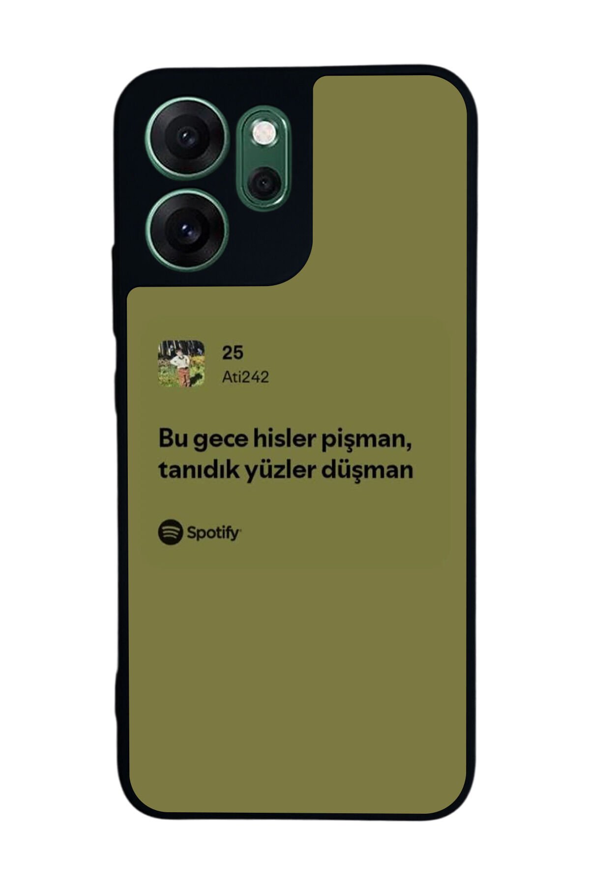 Oppo Reno 14F Uyumlu Sarki Sozleri Tasarımlı Glossy Premium Kılıf