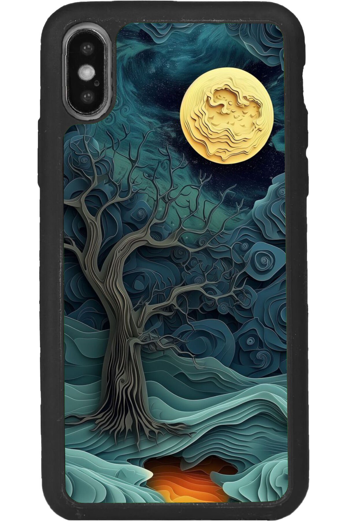 iPhone XS Max Uyumlu Mat Siyah uyumlu Kılıf – Yumuşak Silikon, Koruyucu, Şok Emici Kapak