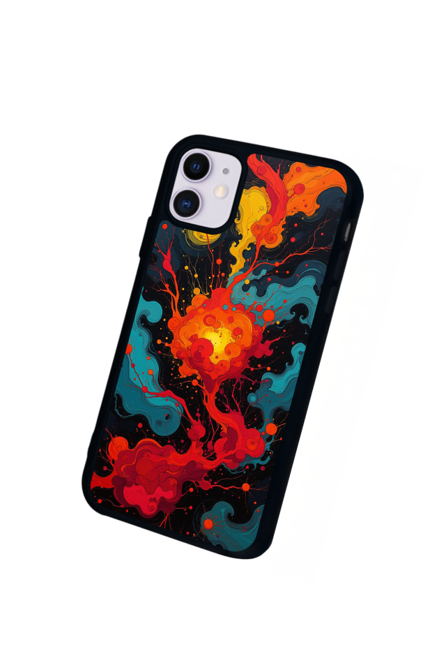iPhone 11 Uyumlu Abstract Tasarımlı Glossy Premium Kılıf