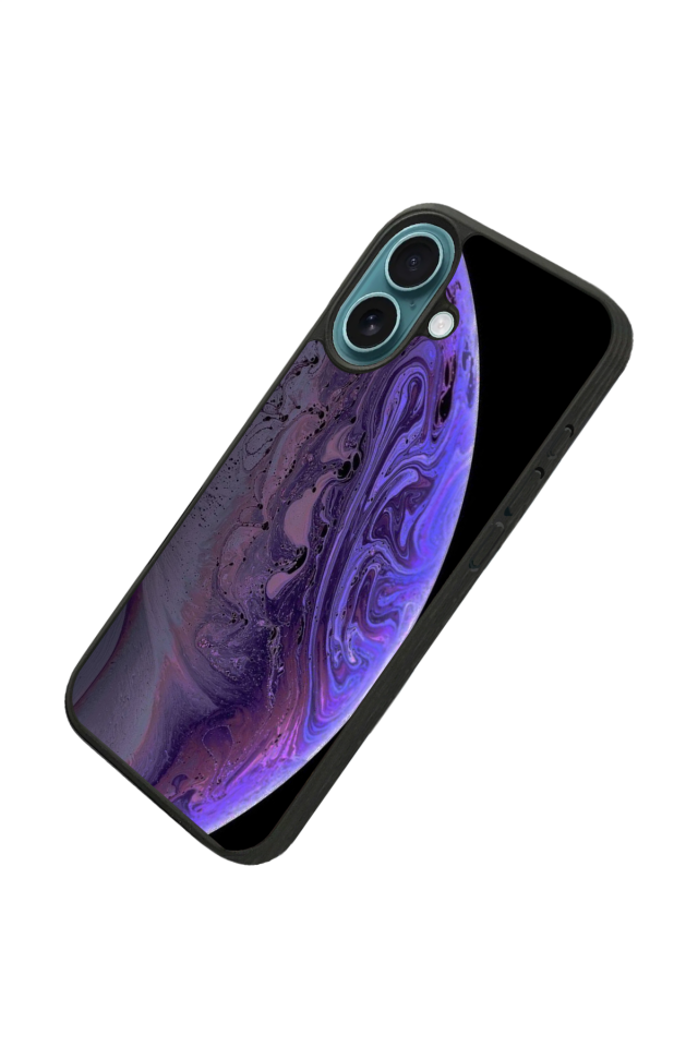 iPhone 16 Plus Uyumlu Ay Tasarımlı Glossy Premium Kılıf