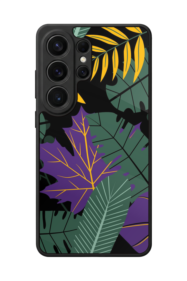 Samsung Galaxy S26 Ultra Uyumlu Botanik Tasarımlı Glossy Premium Kılıf