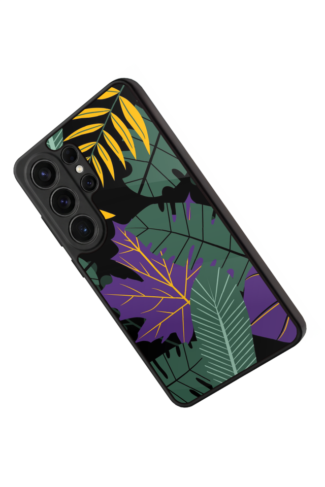 Samsung Galaxy S26 Ultra Uyumlu Botanik Tasarımlı Glossy Premium Kılıf