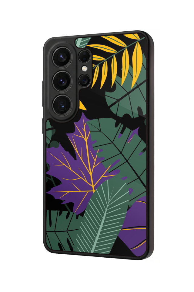 Samsung Galaxy S26 Ultra Uyumlu Botanik Tasarımlı Glossy Premium Kılıf