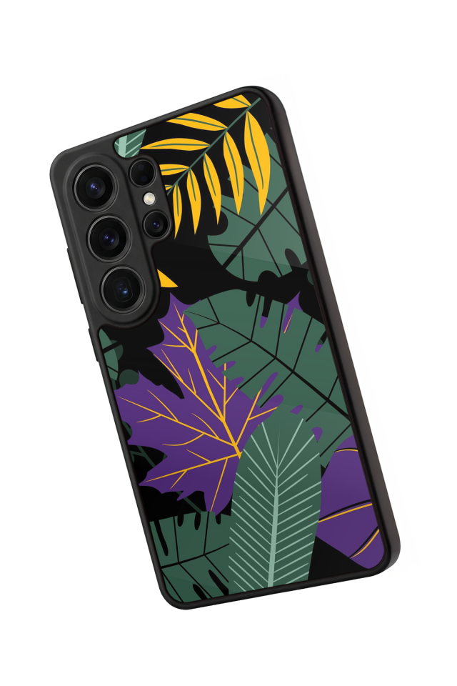 Samsung Galaxy S26 Ultra Uyumlu Botanik Tasarımlı Glossy Premium Kılıf