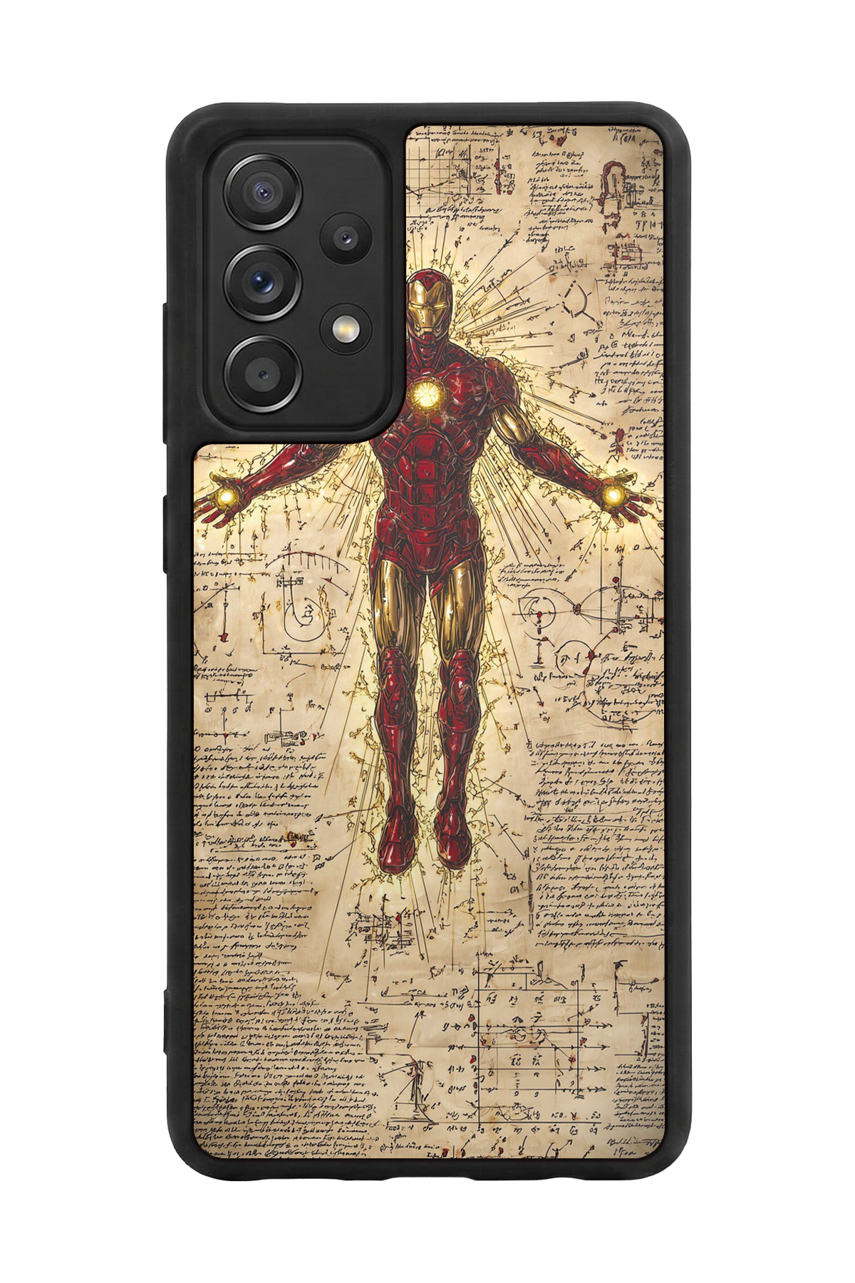 Samsung Galaxy A72 Uyumlu Iron Man ( Demir Adam ) Tasarımlı Glossy Premium Kılıf