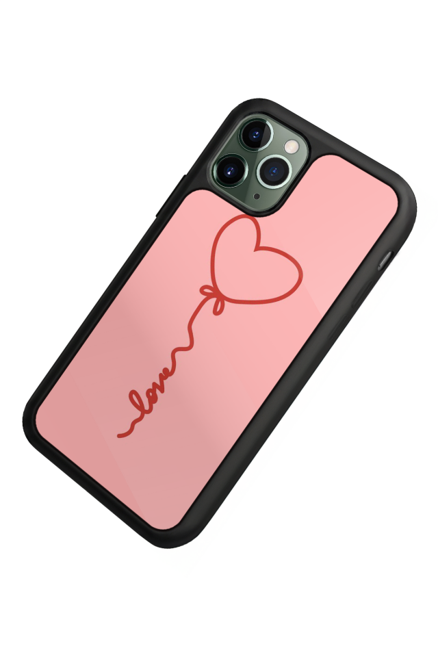iPhone 11 Pro Uyumlu Kalp Love Tasarımlı Glossy Premium Kılıf