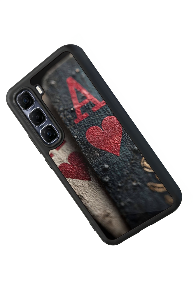 Infinix Hot 60 Pro Plus Uyumlu Kart Tasarımlı Glossy Premium Kılıf