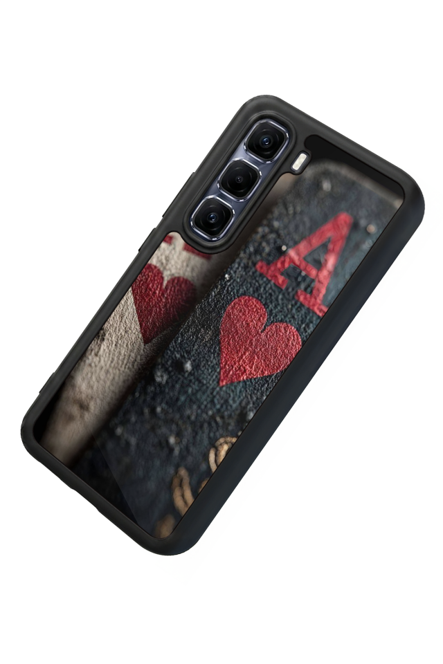 Infinix Hot 60 Pro Plus Uyumlu Kart Tasarımlı Glossy Premium Kılıf