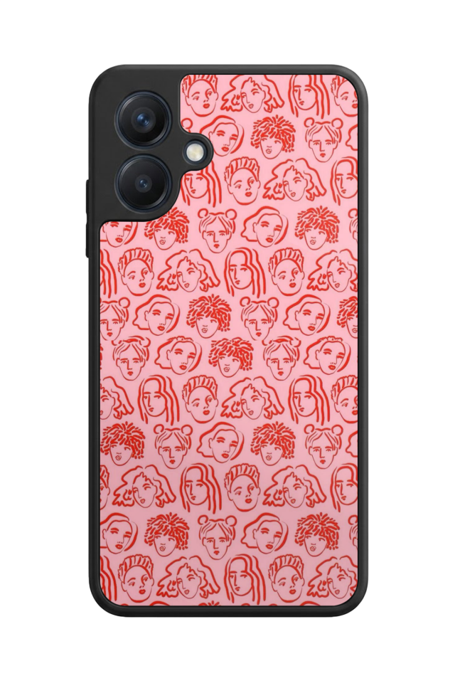 Samsung Galaxy A07 Uyumlu Line Art Tasarımlı Glossy Premium Kılıf