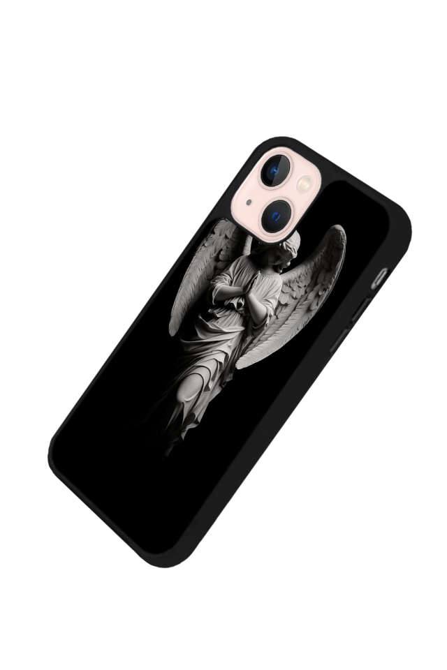 iPhone 15 Uyumlu Melek Tasarımlı Glossy Premium Kılıf