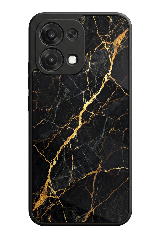 Oppo A6 Pro Uyumlu Mermer Marble Tasarımlı Glossy Premium Kılıf