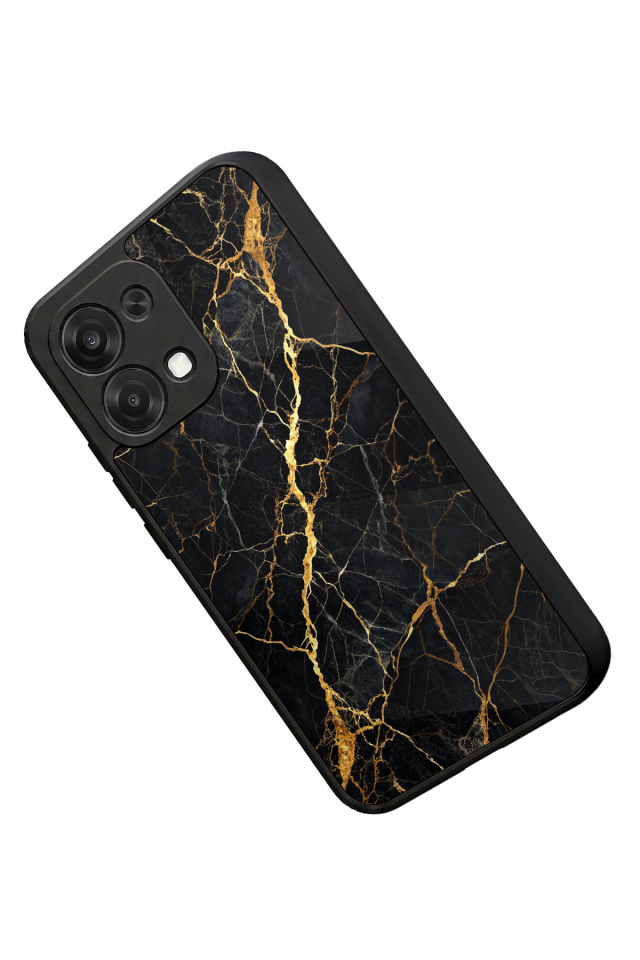 Oppo A6 Pro Uyumlu Mermer Marble Tasarımlı Glossy Premium Kılıf