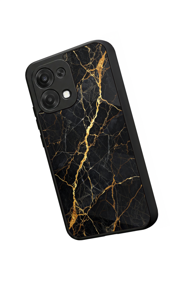 Oppo A6 Pro Uyumlu Mermer Marble Tasarımlı Glossy Premium Kılıf
