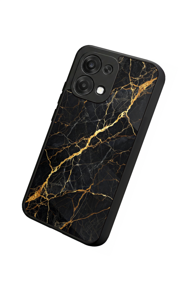 Oppo A6 Pro Uyumlu Mermer Marble Tasarımlı Glossy Premium Kılıf