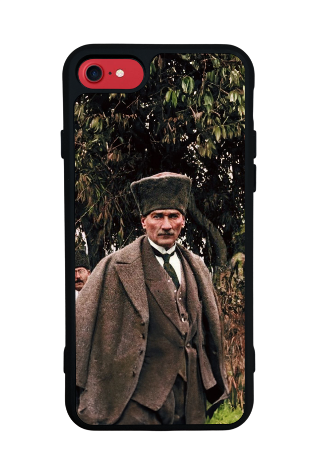 iPhone 8 Uyumlu Mustafa Kemal Ataturk Tasarımlı Glossy Premium Kılıf
