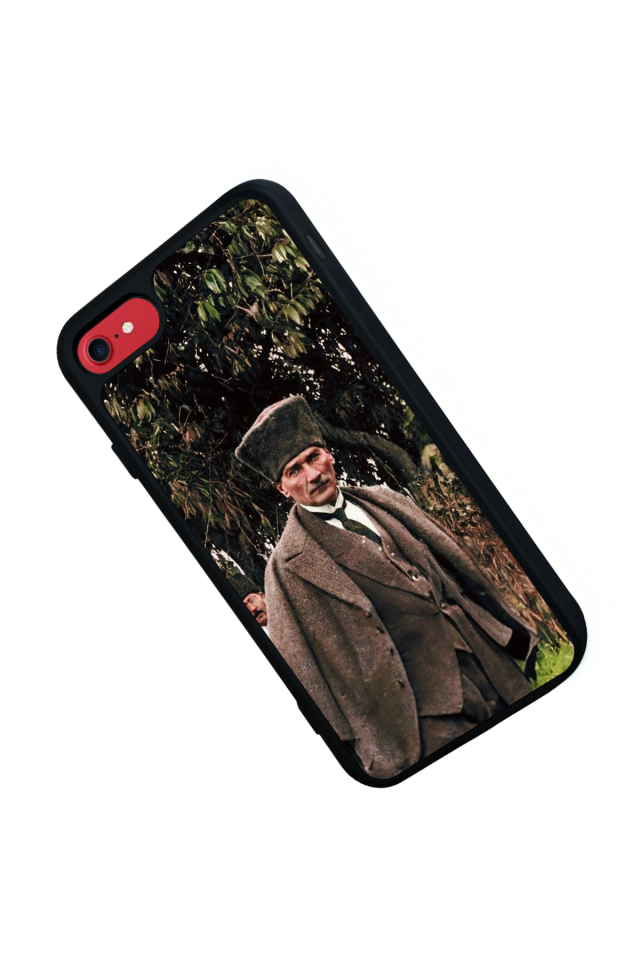 iPhone 8 Uyumlu Mustafa Kemal Ataturk Tasarımlı Glossy Premium Kılıf