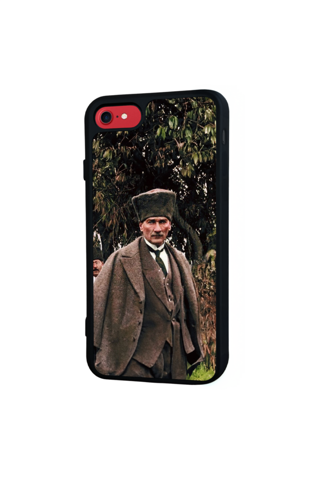 iPhone 8 Uyumlu Mustafa Kemal Ataturk Tasarımlı Glossy Premium Kılıf
