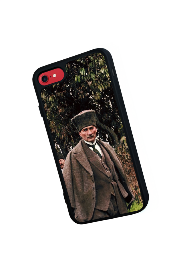 iPhone 8 Uyumlu Mustafa Kemal Ataturk Tasarımlı Glossy Premium Kılıf