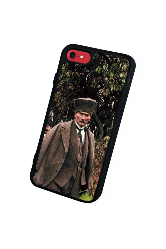 iPhone 8 Uyumlu Mustafa Kemal Ataturk Tasarımlı Glossy Premium Kılıf