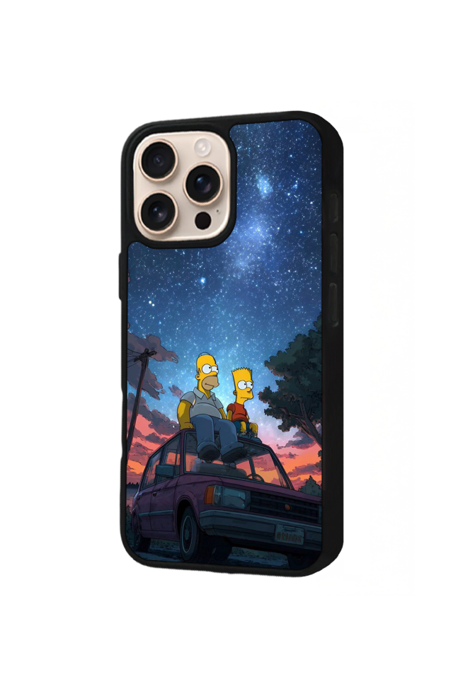 iPhone 14 Pro Uyumlu The Simpsons Tasarımlı Glossy Premium Kılıf