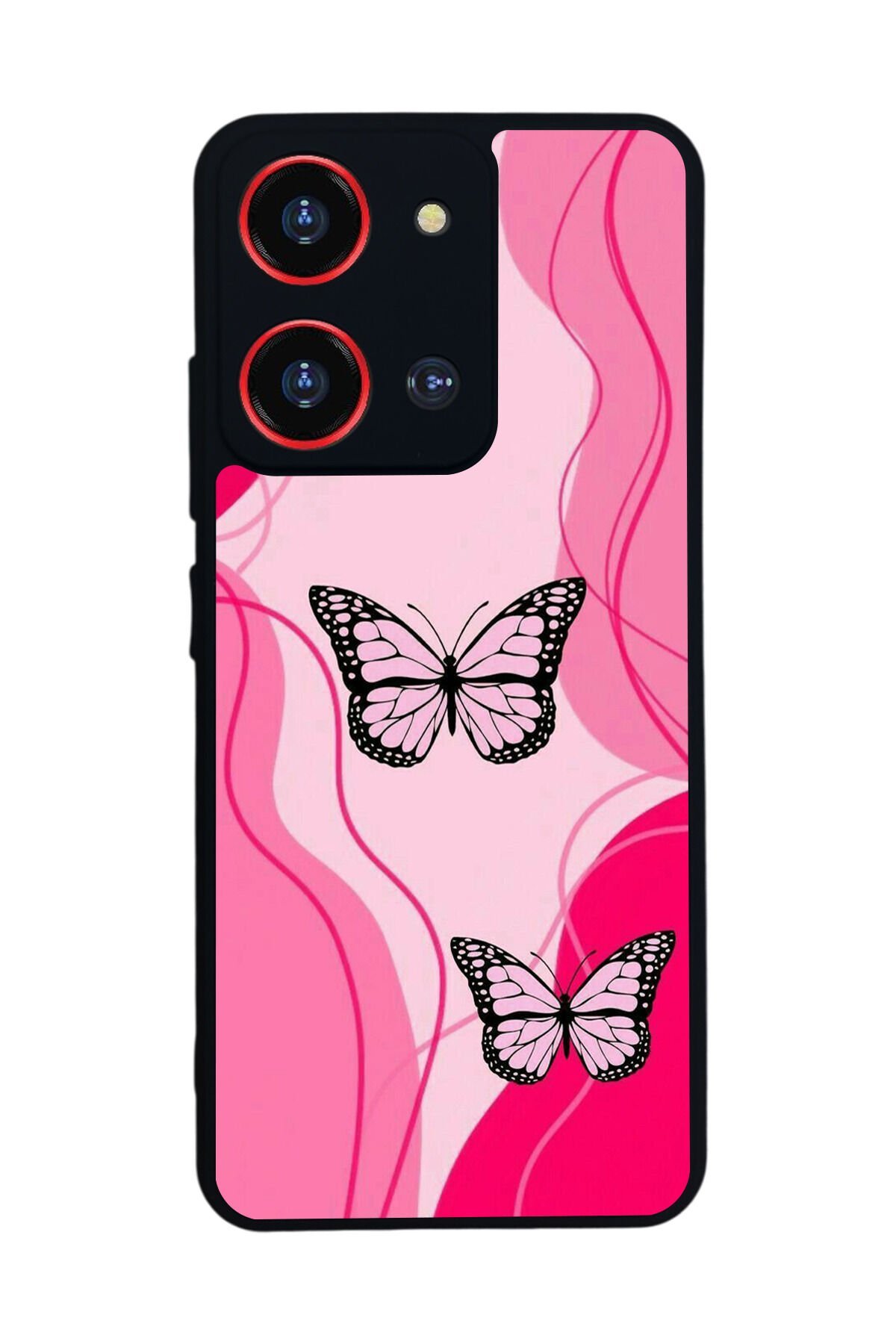 Reeder S19 Max Pro S 108MP Uyumlu Kelebek Tasarımlı Glossy Premium Kılıf