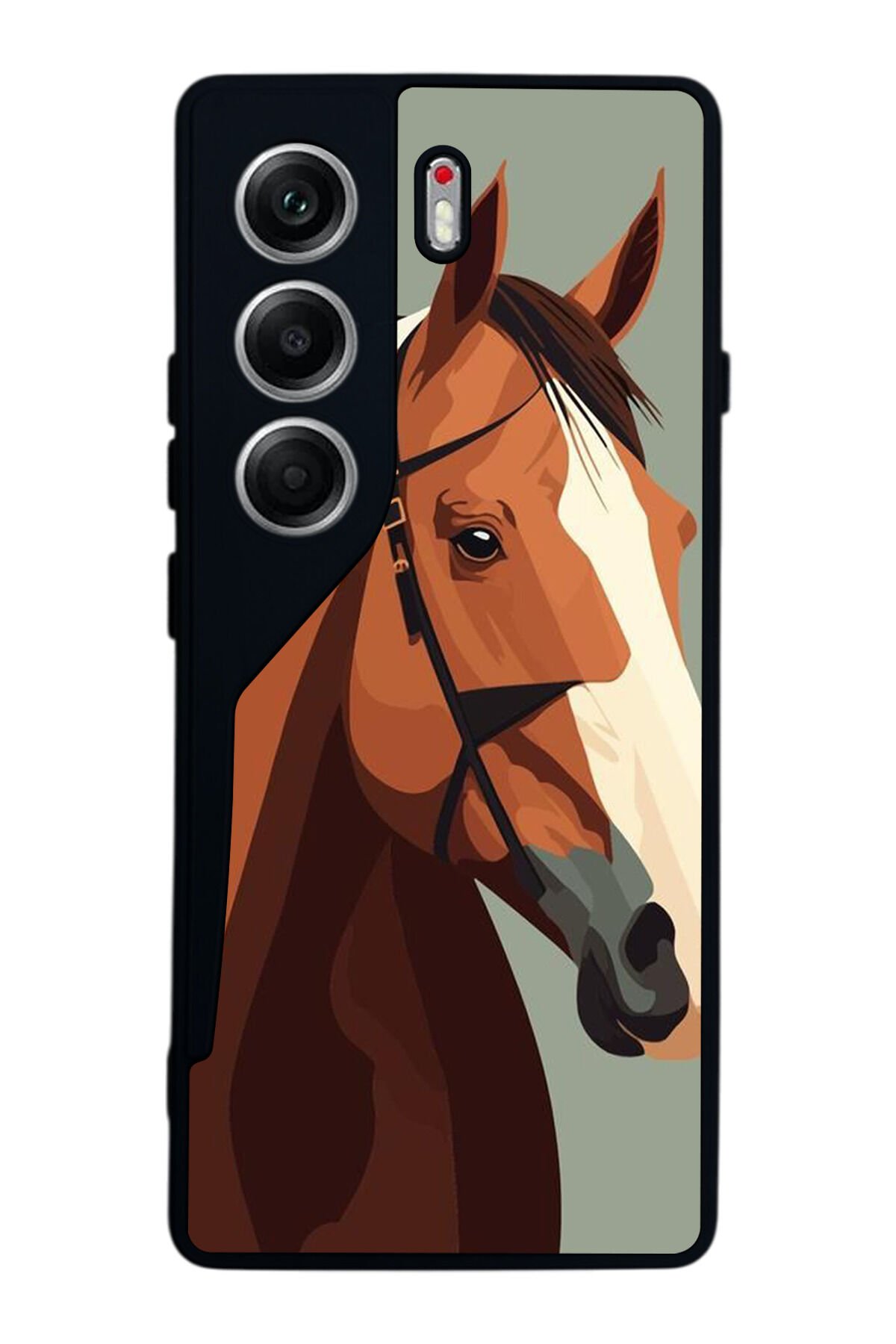 Tecno Camon 40 Uyumlu At Horse Tasarımlı Glossy Premium Kılıf