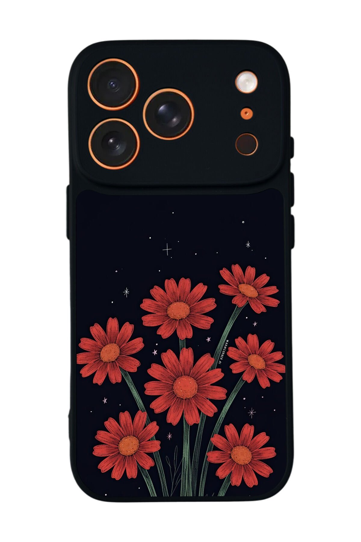 iPhone 17 Pro Uyumlu Floral Tasarımlı Glossy Premium Kılıf