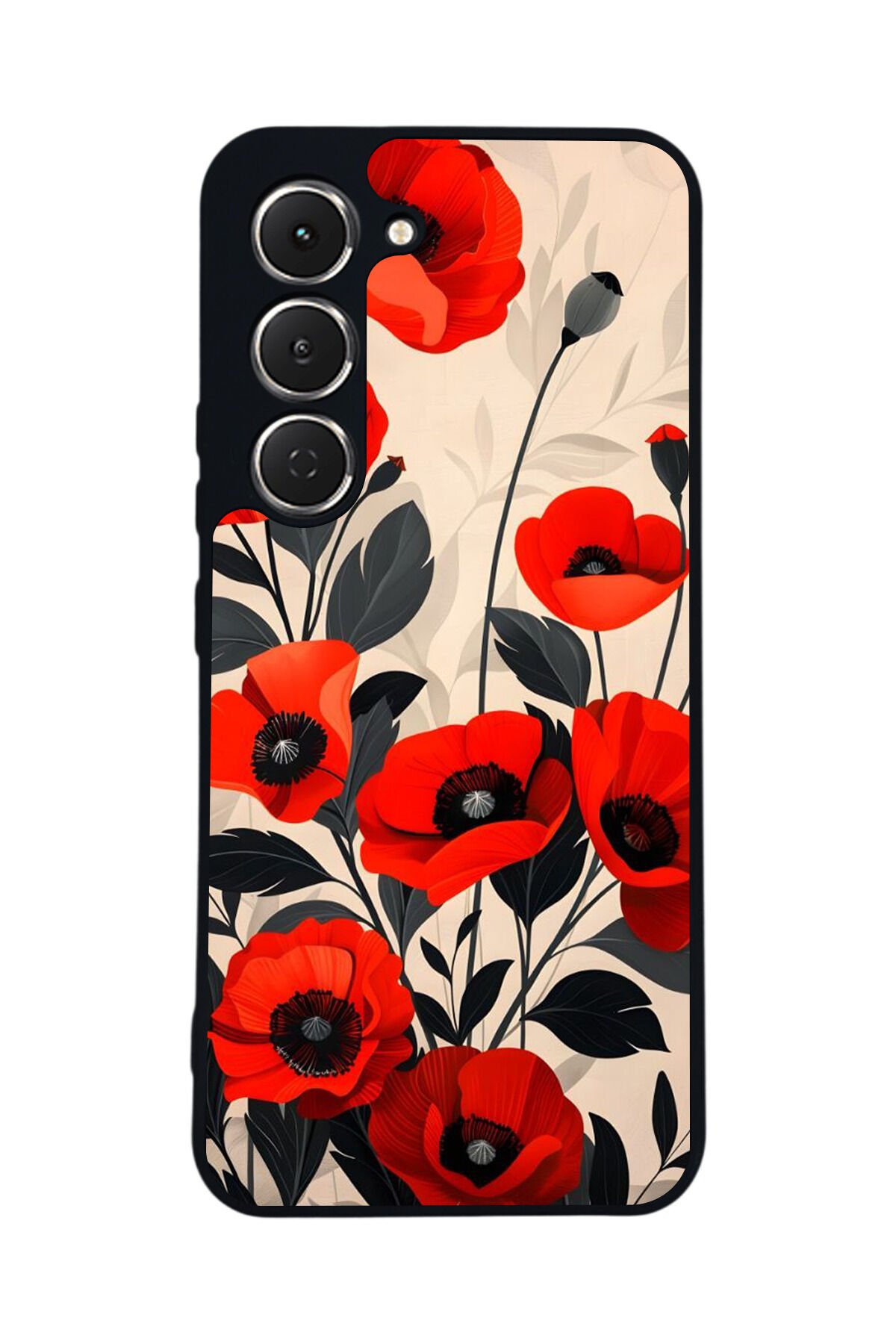 Tecno Spark 40 Pro Uyumlu Floral Tasarımlı Glossy Premium Kılıf