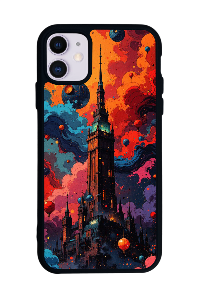 iPhone 11 Uyumlu Abstract Tasarımlı Glossy Premium Kılıf
