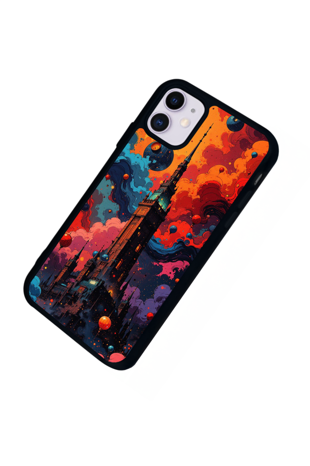 iPhone 11 Uyumlu Abstract Tasarımlı Glossy Premium Kılıf